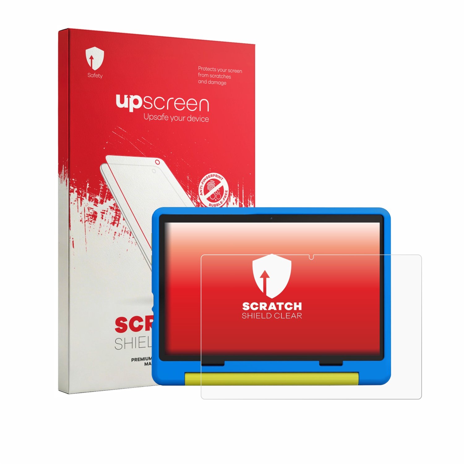 upscreen - Screenprotector voor Laptok KB1016 10.1" - Folie Beschermfolie transparant