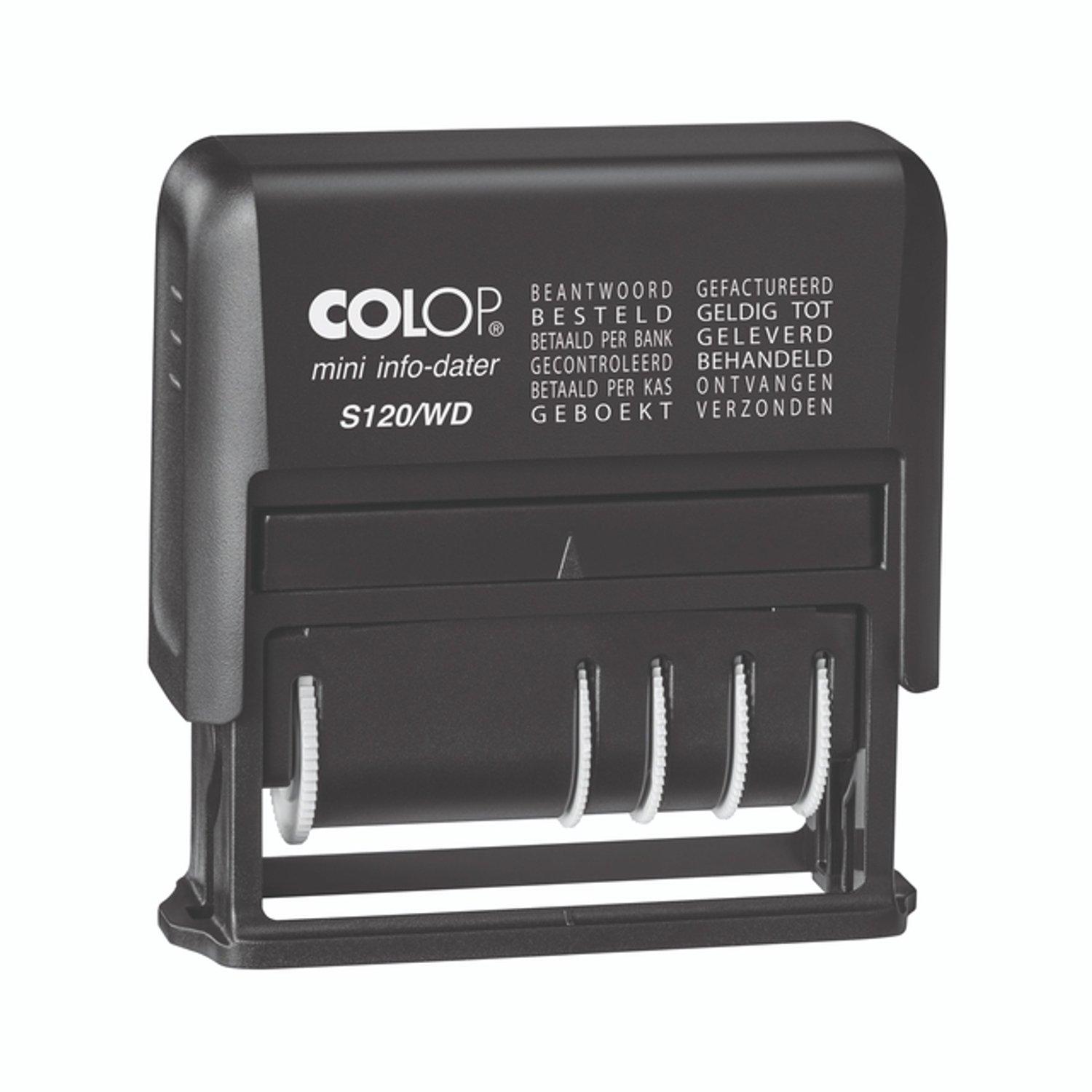 Stempel colop printer mini s120wd 12 teksten zwart