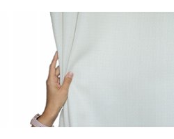 Verduisterende Gordijnstof 150x465cm Vuilwit - Stijlvolle Raambekleding