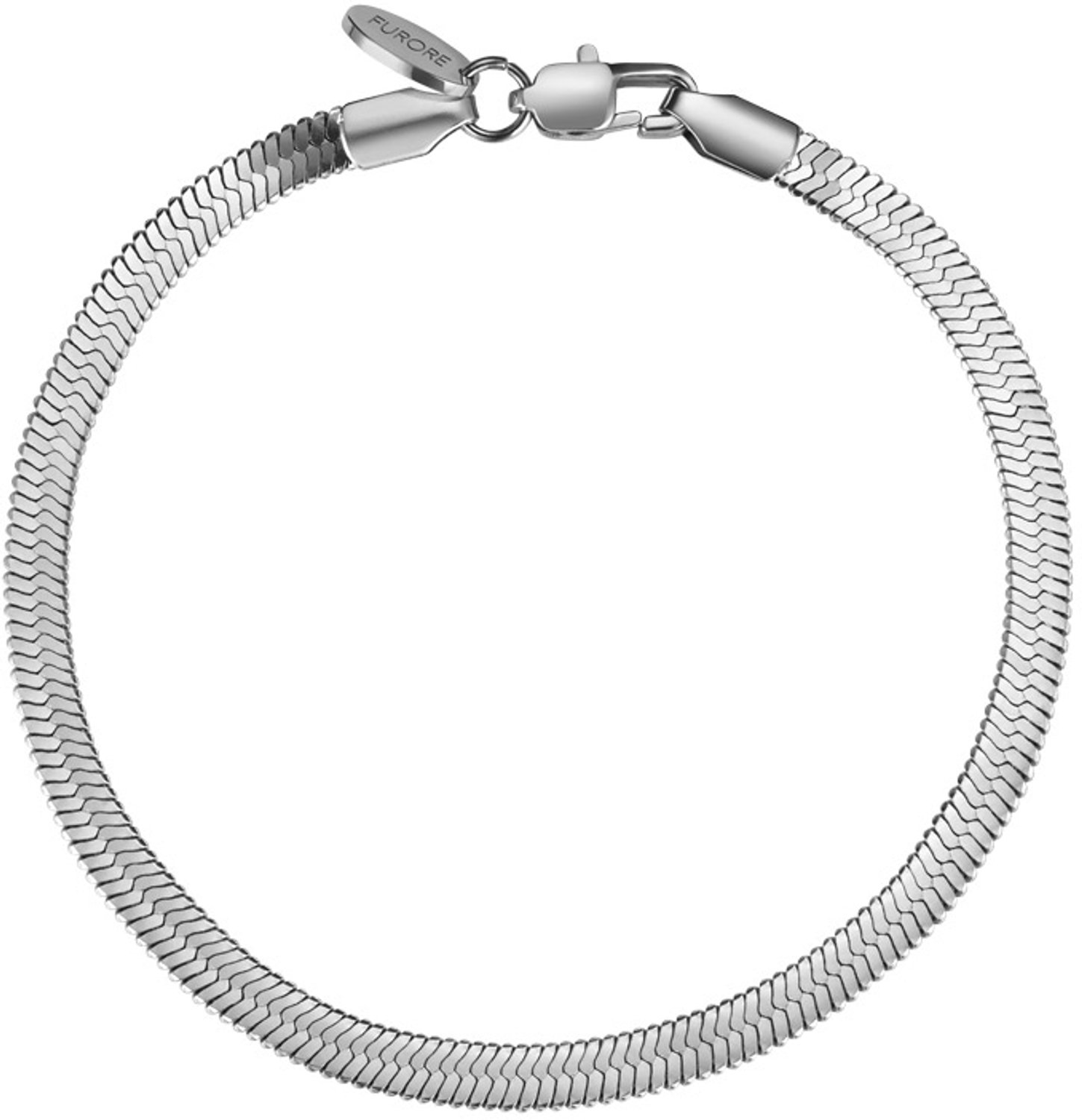 Furore - Dames Armband Closed Flexible - Zilver - Lengte 17 tot 21 cm