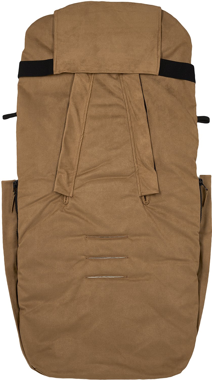 Meyco Baby Merinowol Suedine Voetenzak - Chestnut - 45x130cm — afbeelding 5