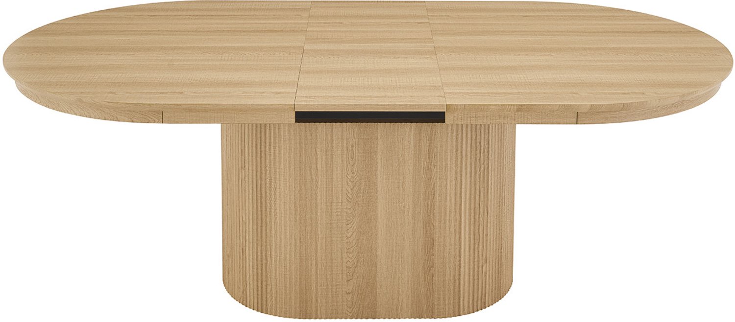 Rousseau Eettafel/Uitschuifbare tafel 'Lagos' 180-220 cm Ovaal Decor Eik Naturel kleur - Rousseau