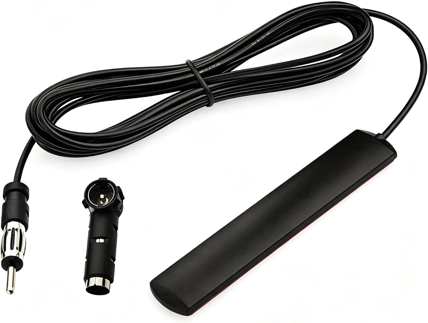 FM-autoantenne 3 m - autoradio-antenne met adapter DIN 41585 naar ISO - zelfklevend voorruit - ServiceTopper