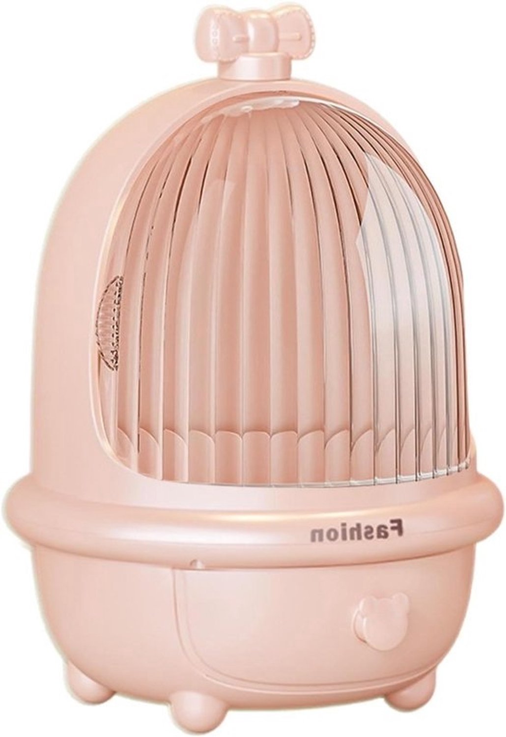 Cosmetica Opbergdoos - Make-up Organizer - Badkamerindeling - Met beschermend deksel - 35 x 25 x 25 cm - Roze