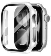 Stravo Case / Hoesje voor Apple Watch Series 3/2/1 42mm – Full Cover TPU met Screenprotector – Wit