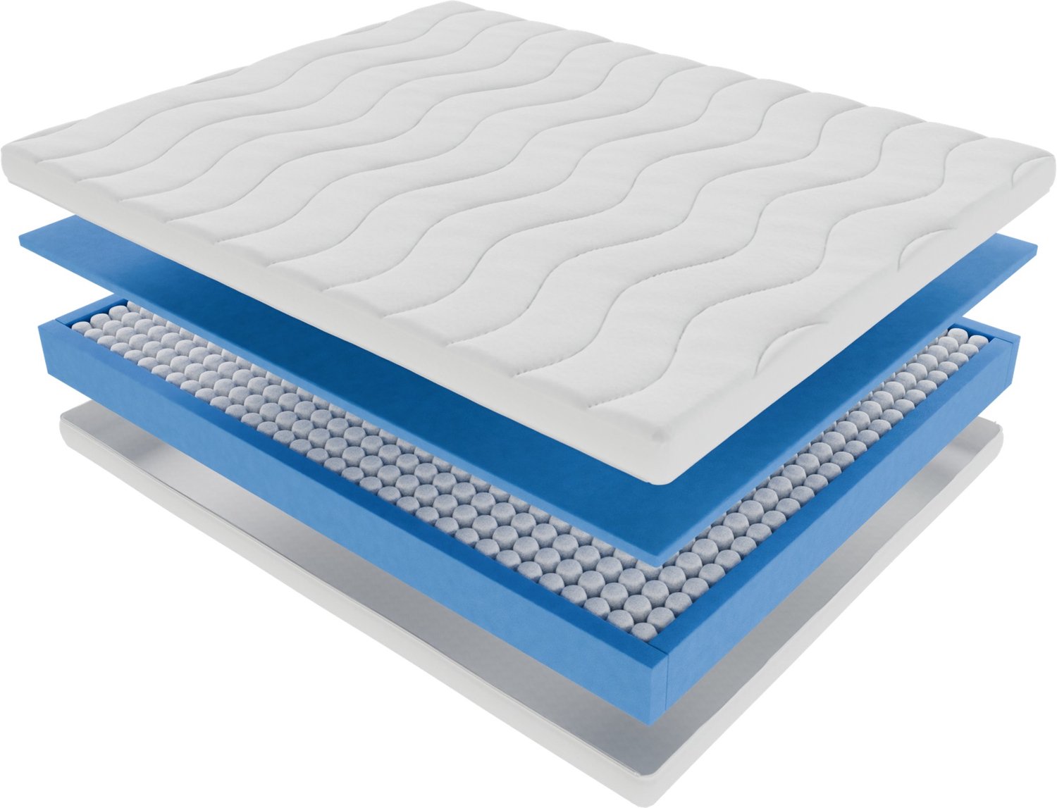 Pocket Matras Koudschuim 160x200 20cm Met Luxe Bamboe Hoes Met Rits