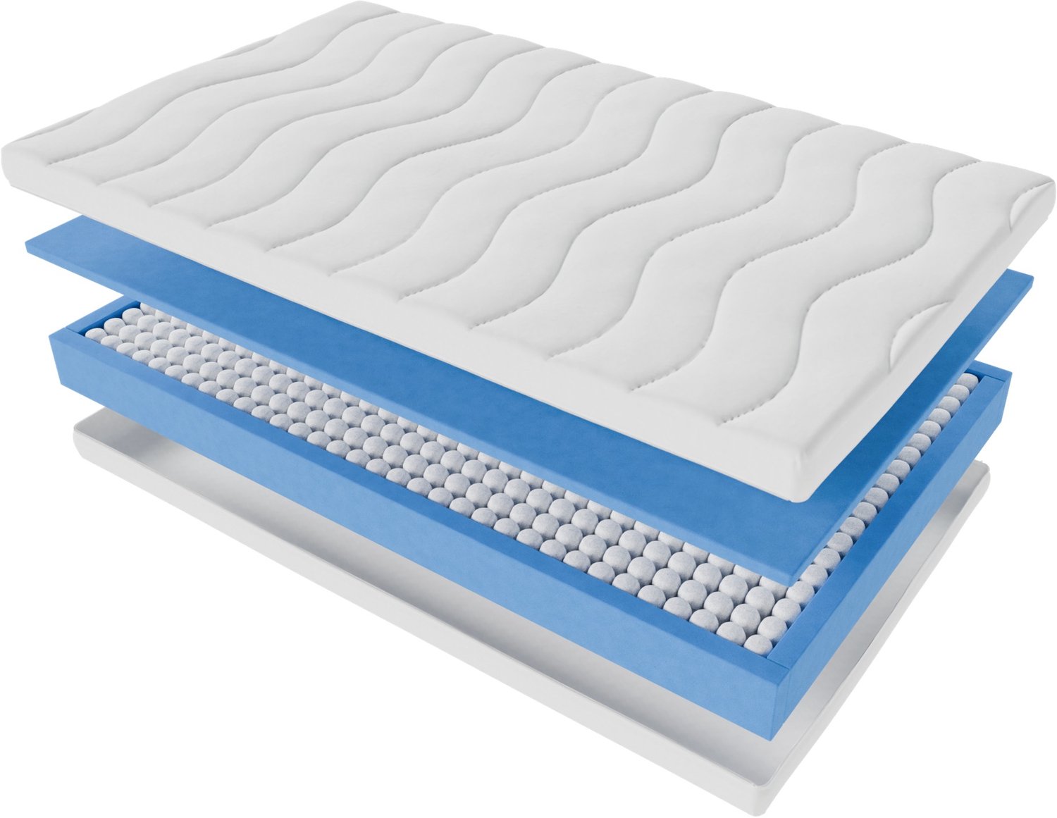 Toros Bedden 120x200x20 HR Koudschuim - Anti Allergisch - Pocket - Premium Kwaliteit - Wit