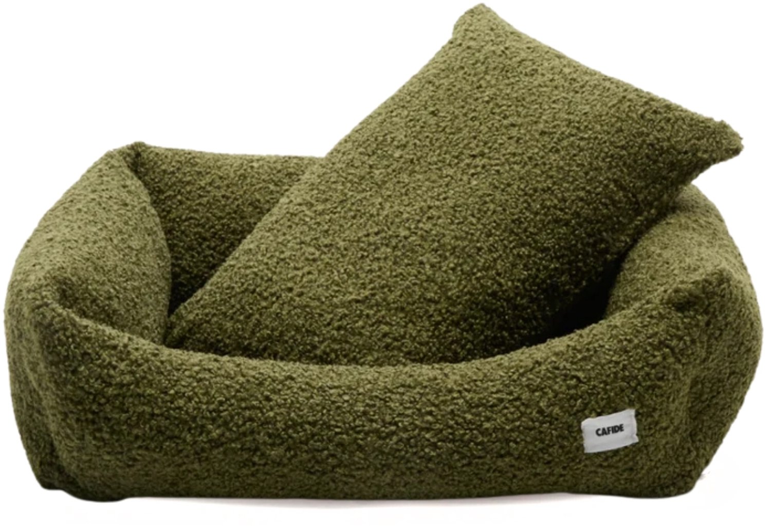 Comfortabele hondenmand van fleece – Groen – Zacht, wasbaar, afritsbaar & anti-slip – Snozy