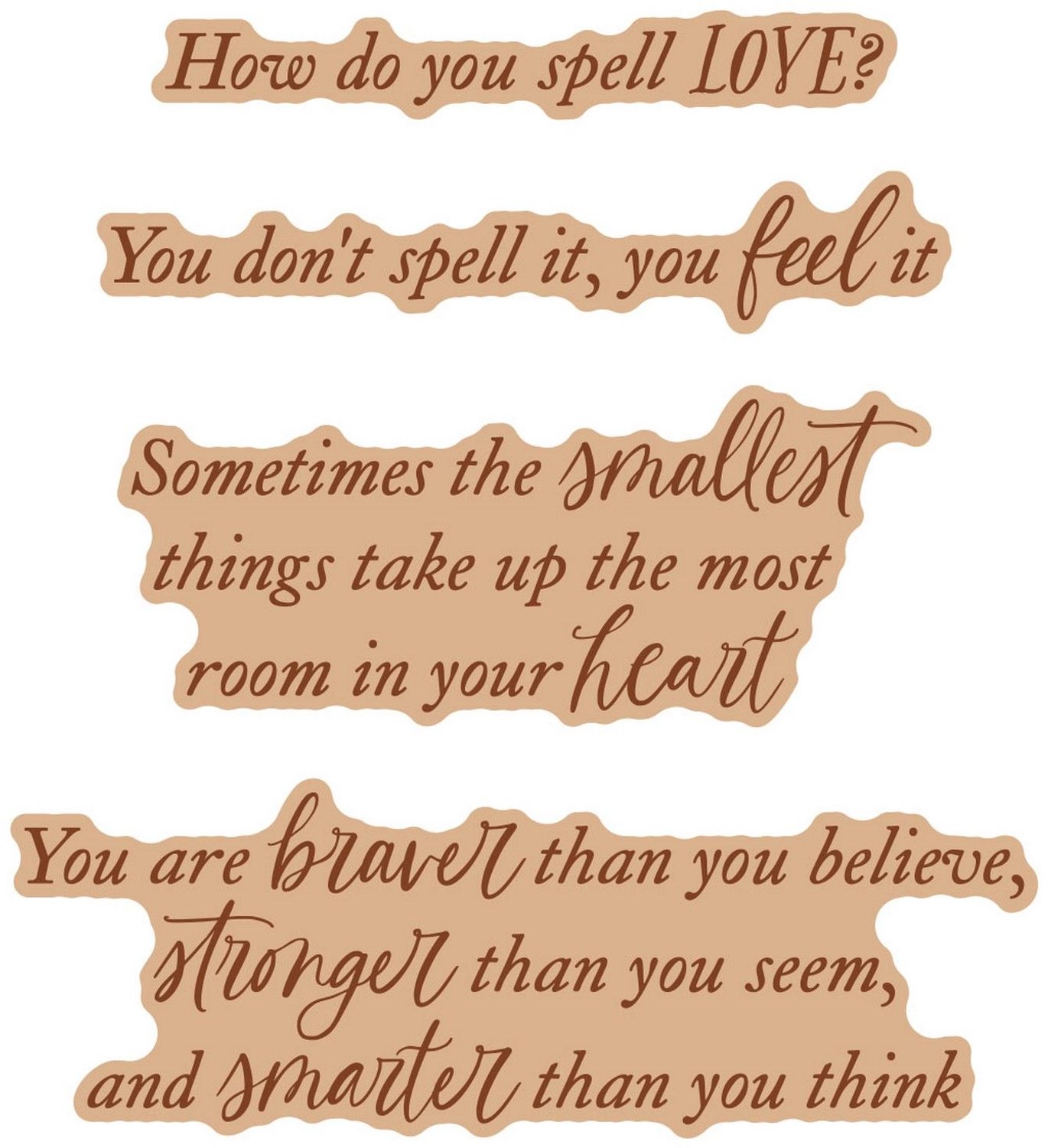 Spellbinders Pressplate & Snijmal - Sweet Sentiments - 2 st.