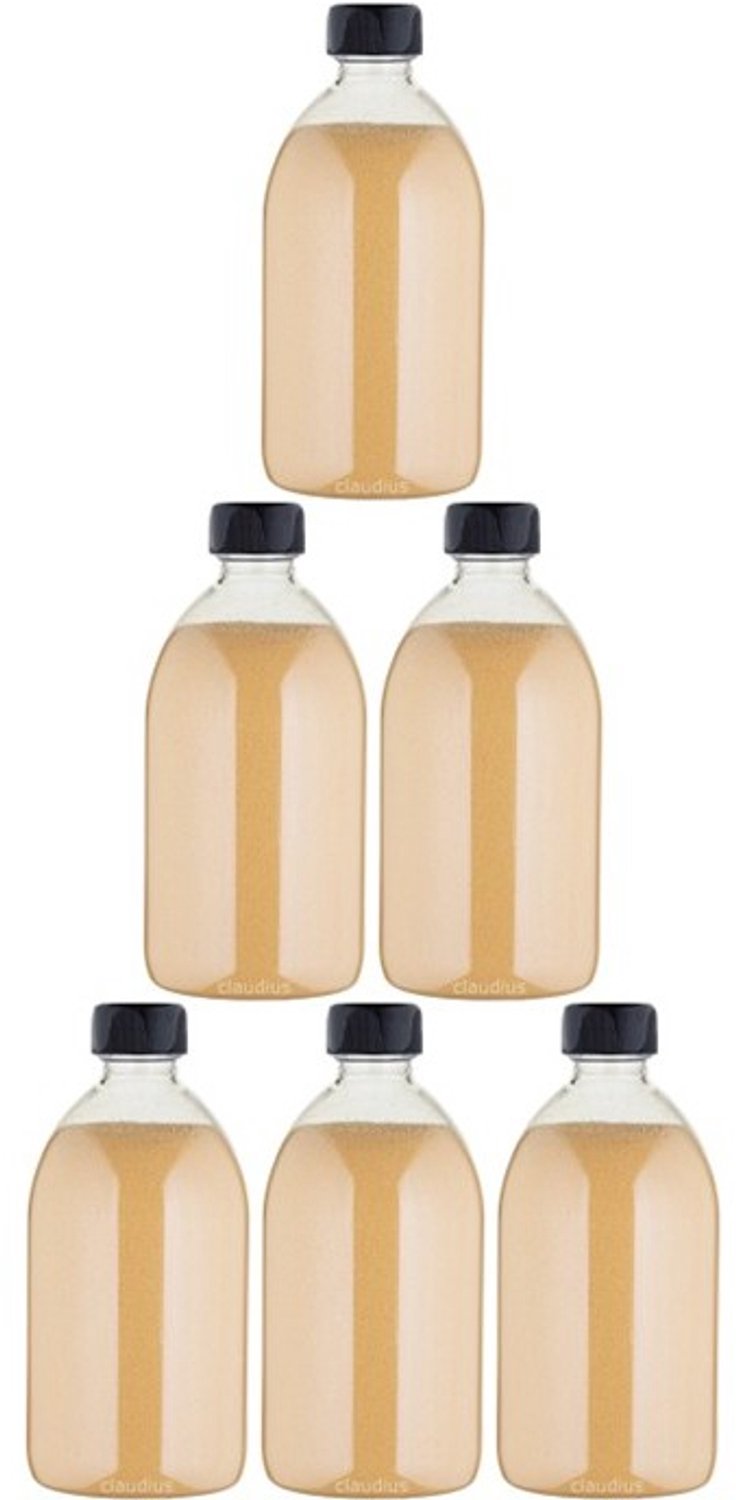 Claudius Scrubzout Sweet Orange & Cedarwood - 650 gram - Fles met zwarte dop - set van 6 stuks - Hydraterende Lichaamsscrub - Body Scrub