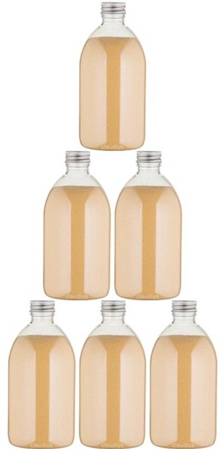 Claudius Scrubzout Sweet Orange & Cedarwood - 650 gram - Fles met aluminium dop - set van 6 stuks - Hydraterende Lichaamsscrub - Body Scrub