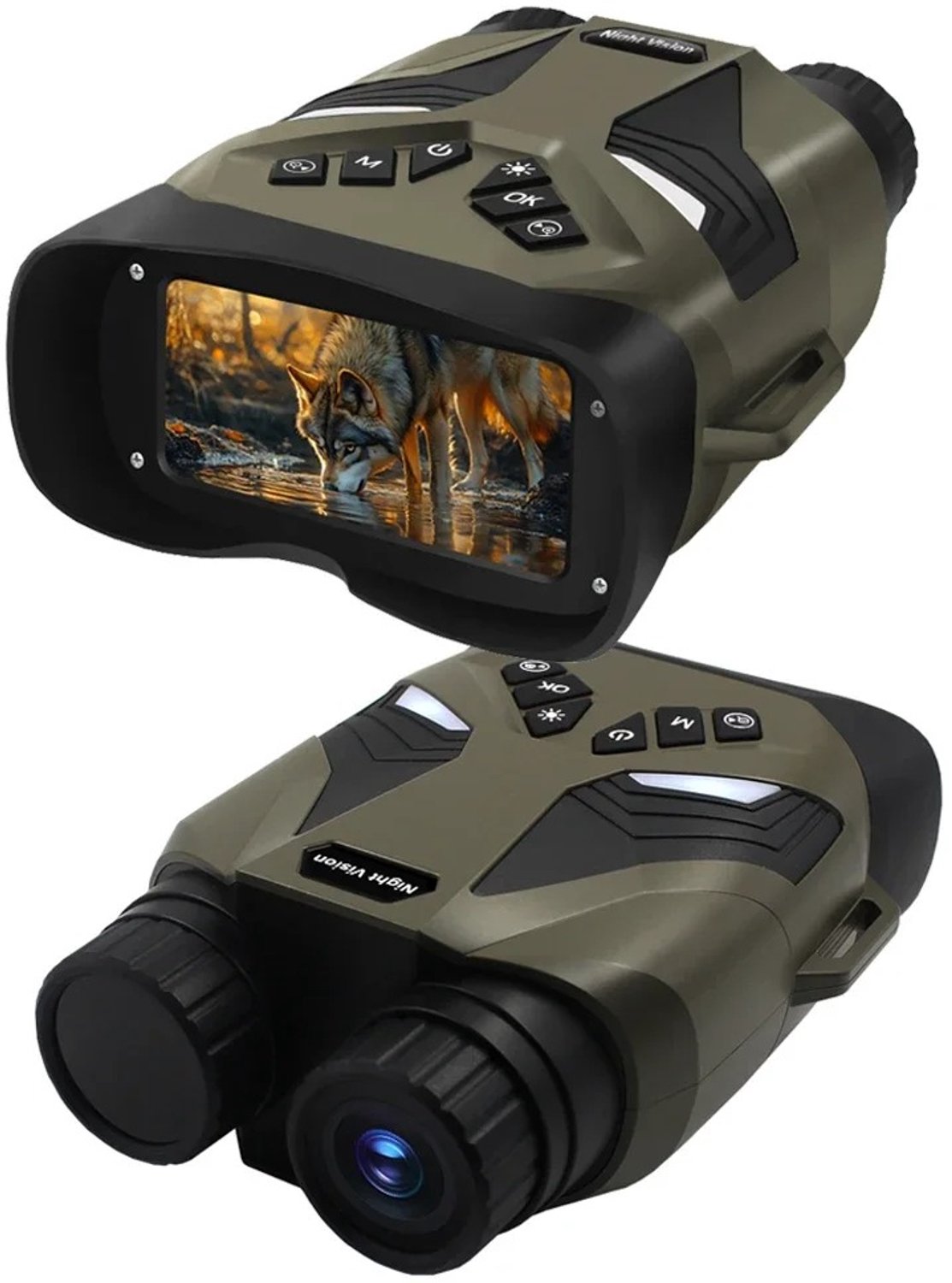 Tremeo Digitale Nachtkijker - Verrekijker - 4K Video - 8x Digitale Zoom - Night Vision - Nachtzicht tot 300 Meter - Olijfgroen