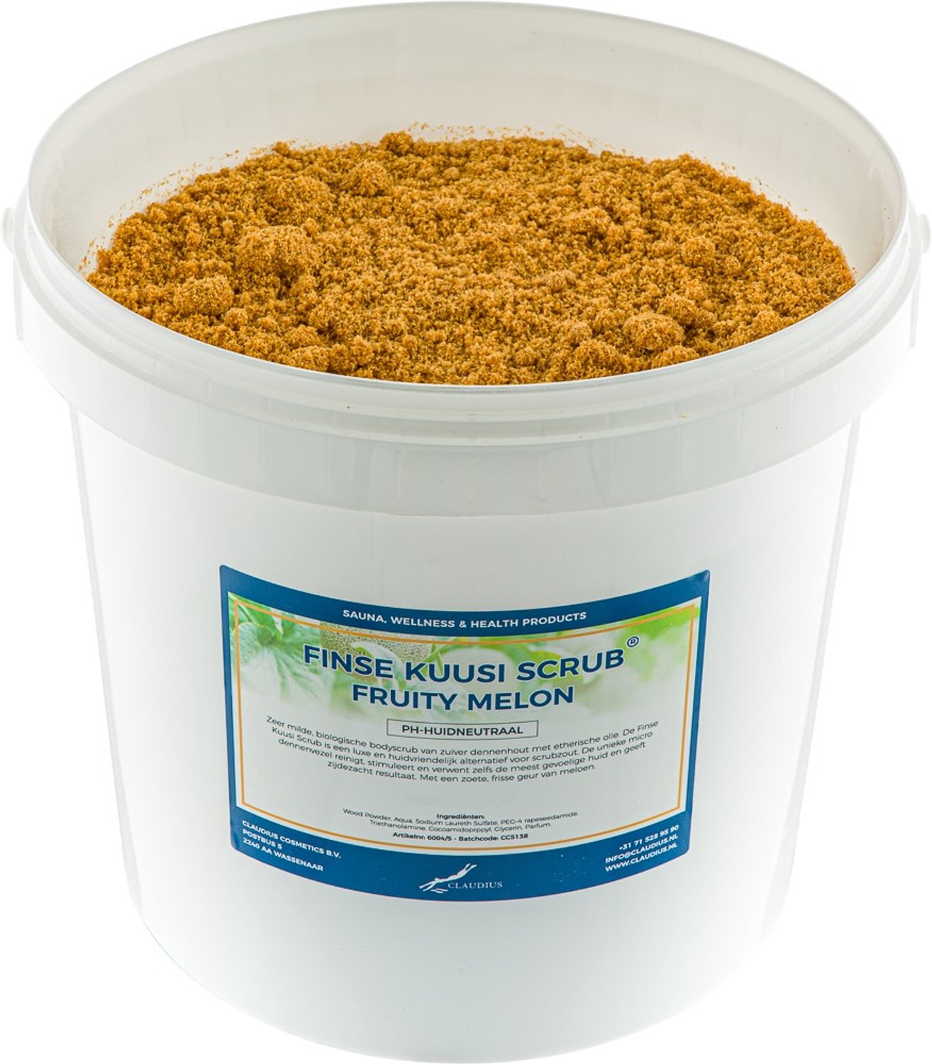 Claudius Kuusi Scrub Fruity Melon 10 liter - Hydraterende Lichaamsscrub - Body Scrub