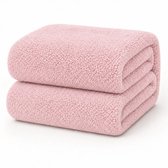 Decoware Teddy Fleece Hoeslaken 140x200 cm - Roze - Warm & Extra Zacht - Matrashoogte tot 30 cm