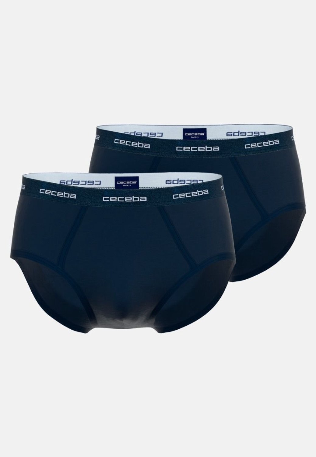 CECEBA New Classics Herenslip met gulp - 2-pack - Blauw