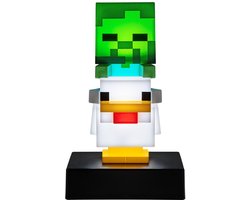 Minecraft Chicken Jockey Lamp – 12 cm LED Mini Lamp, Sfeerverlichting, Batterijgevoed