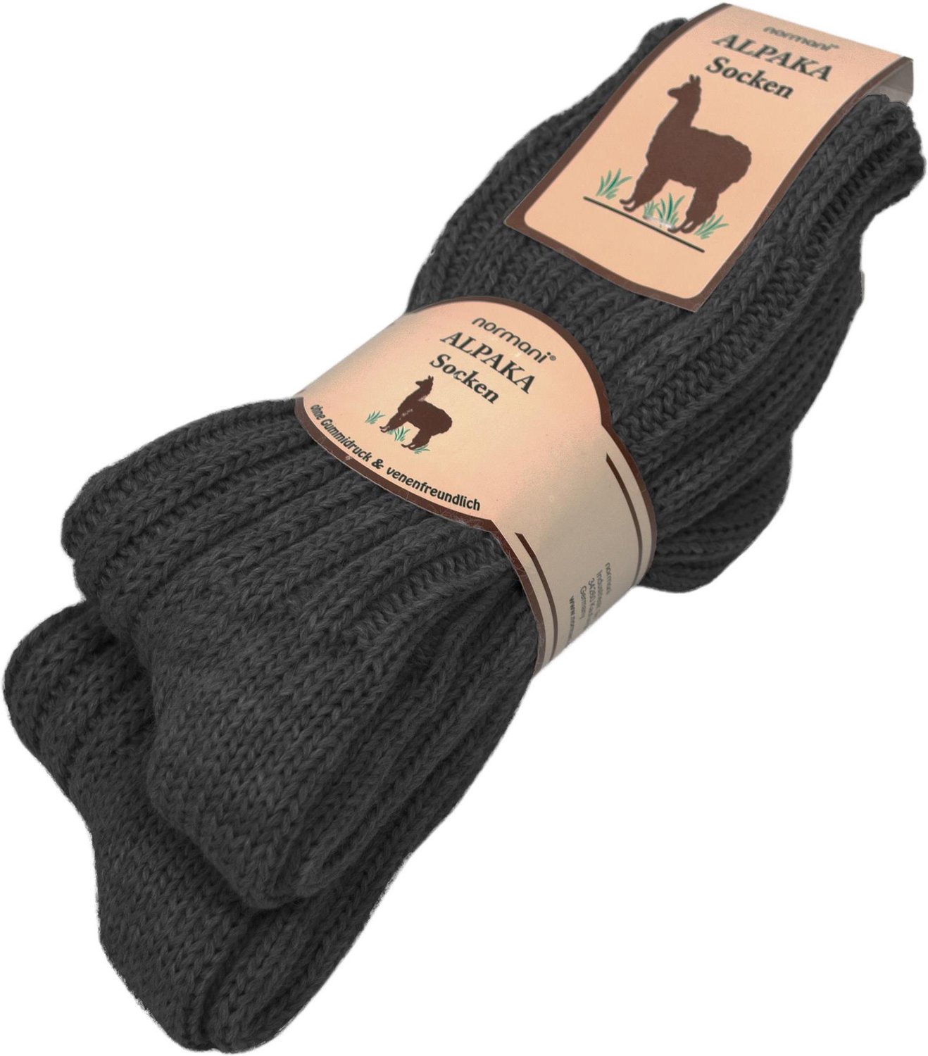 2 paar alpaca-sokken