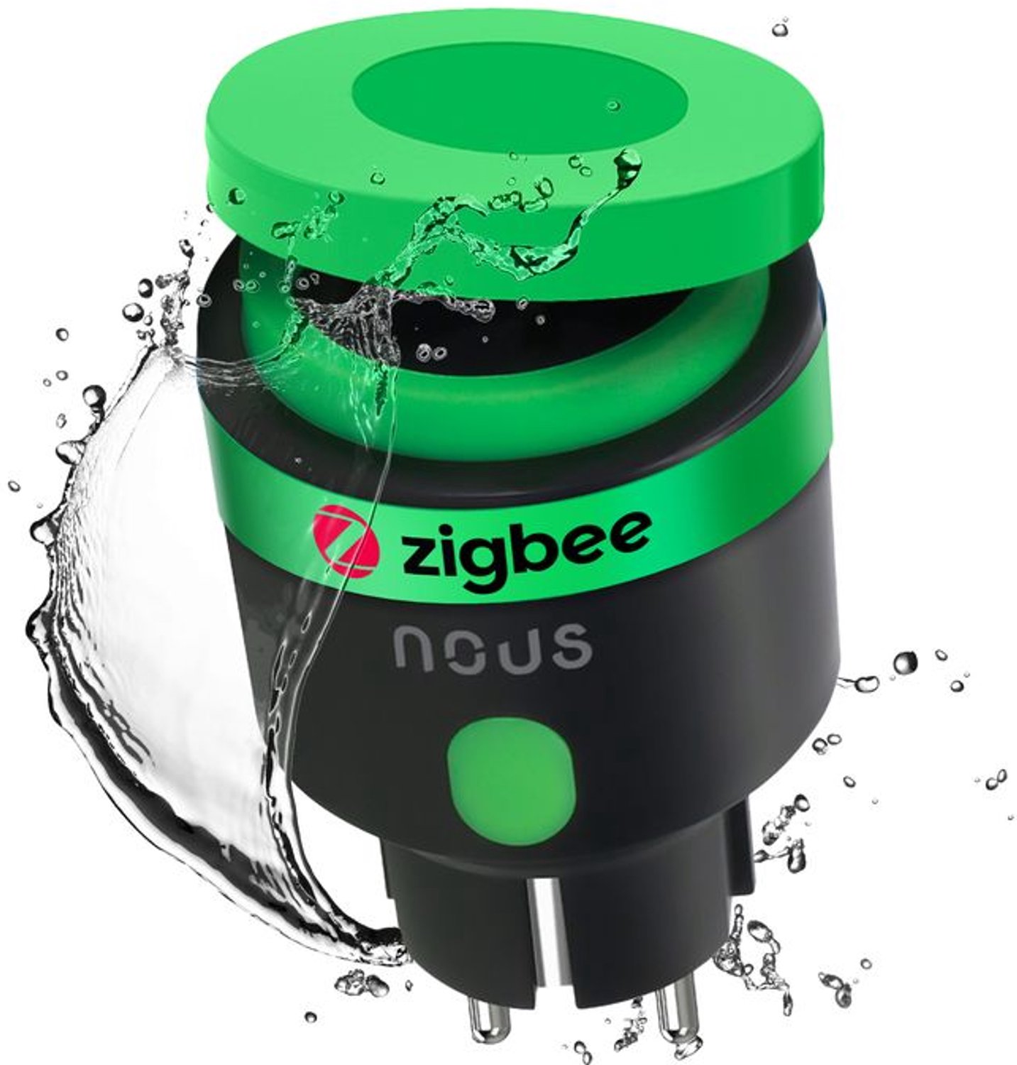 Slimme Zigbee-wandcontactdoos, 230V AC, 16A, IP44, energiemeting, TUYA / Smart Life