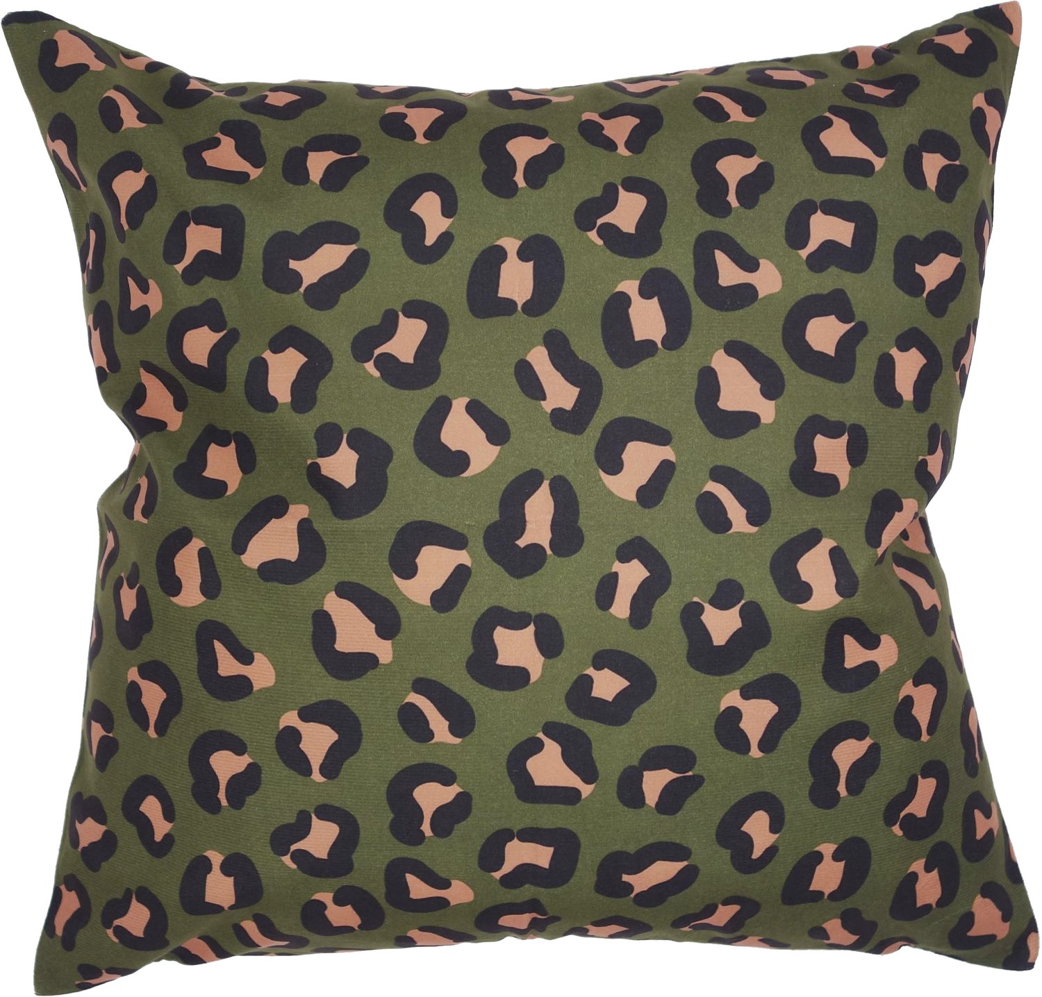 Kussenhoes Luipaard | Dierenprint | Groen 45 x 45 cm | Exclusief binnenkussen