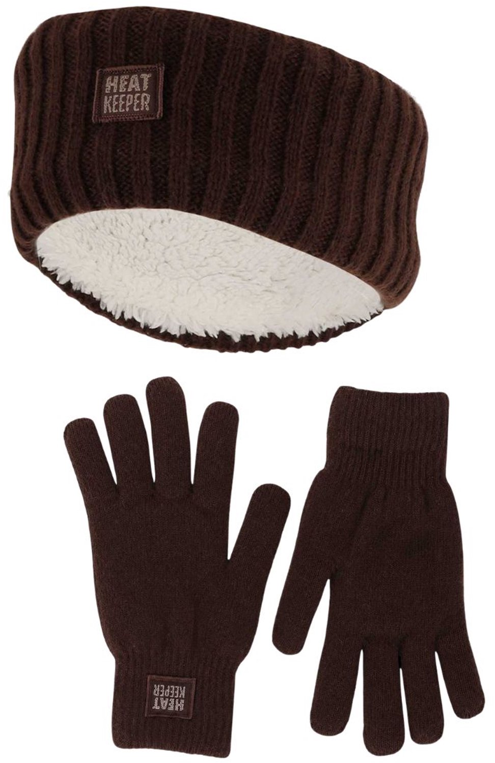 Heatkeeper Dames Winter Thermo Set - Hoofband + Handschoenen - Bruin - One Size