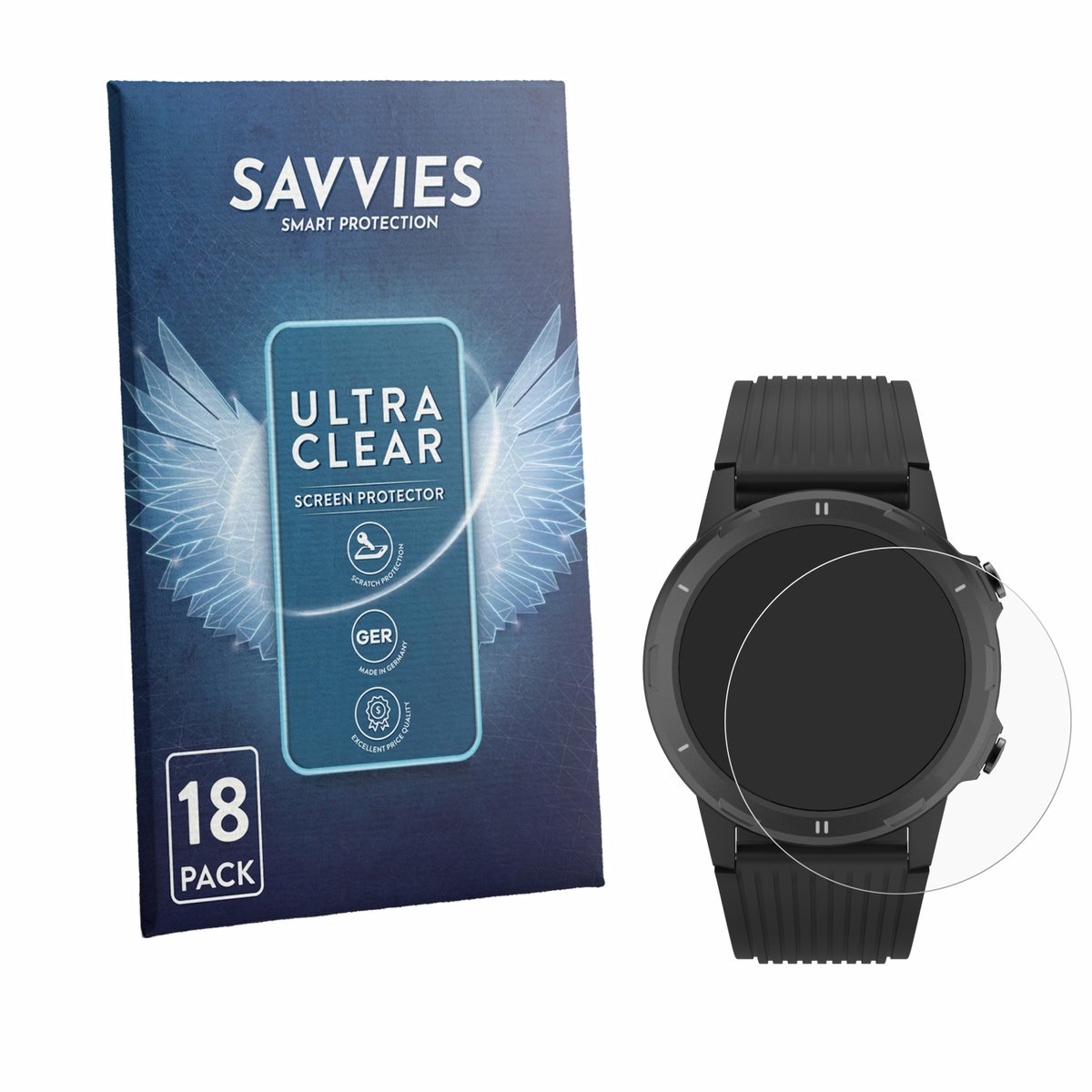 Savvies - Screenprotector voor Denver SW-351 - Folie Beschermfolie transparant 18 Stuks
