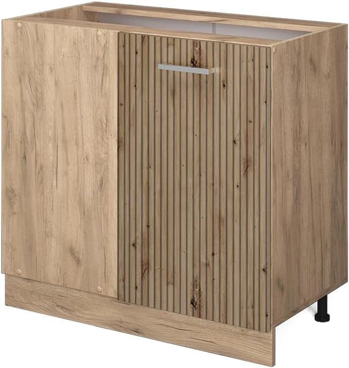 Hoekkast Keuken - Opbergkast - Keuken organiseren - In hoogte verstelbaar - 86 cm breed - Eiken goud