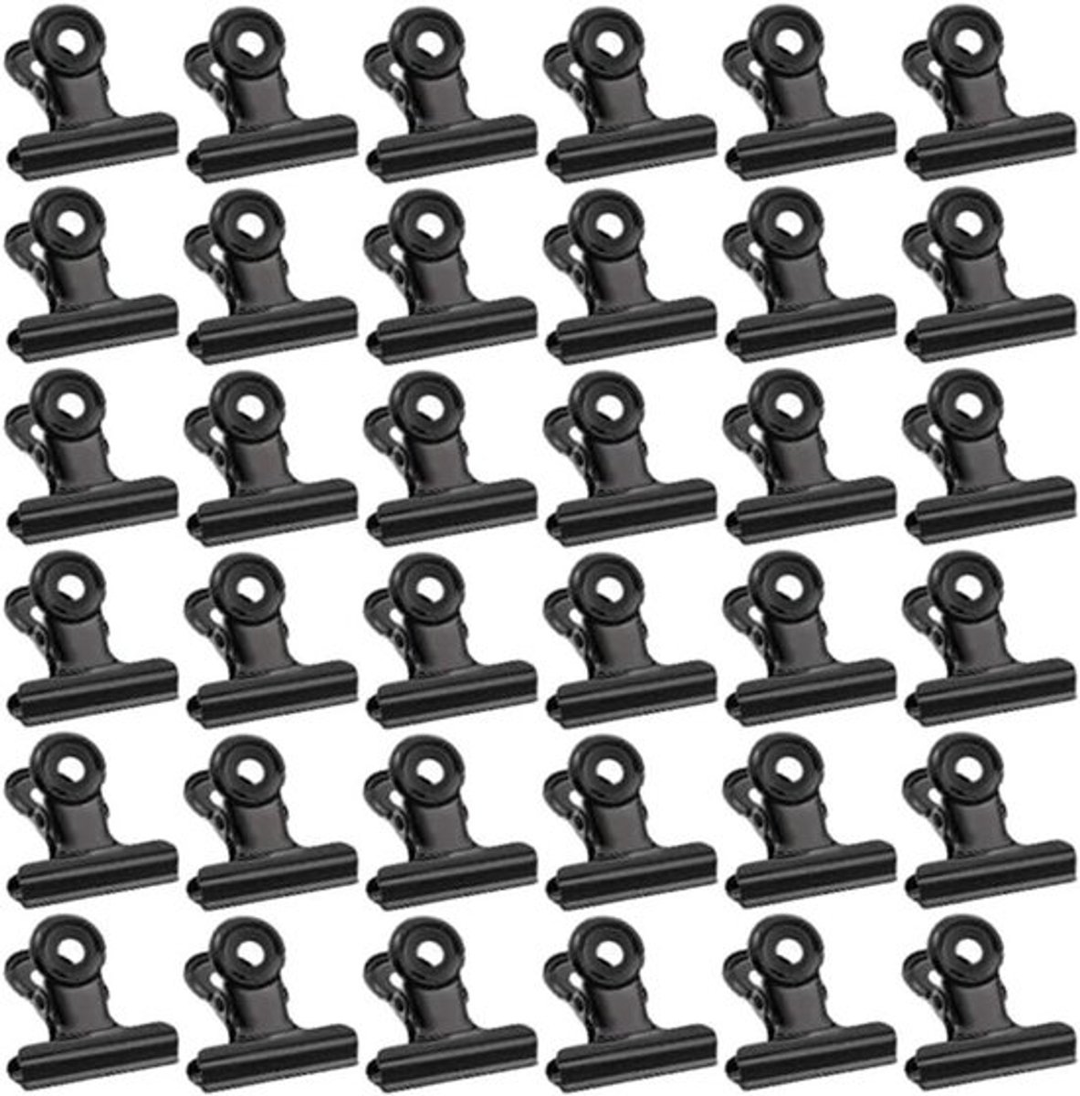 Kleine Bulldog Paperclips - 50 Stuks, 30mm Multifunctionele Klemmen voor Foto's, Kantoor en Keuken