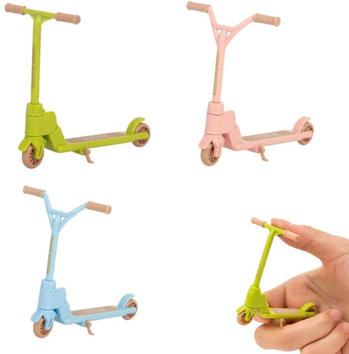 - Mini Vingerrollers Set van 3 - Creatieve Vingerstep met Twee Wielen - Perfect voor Hobbyprojecten - Geschikt voor Kinderen en Volwassen