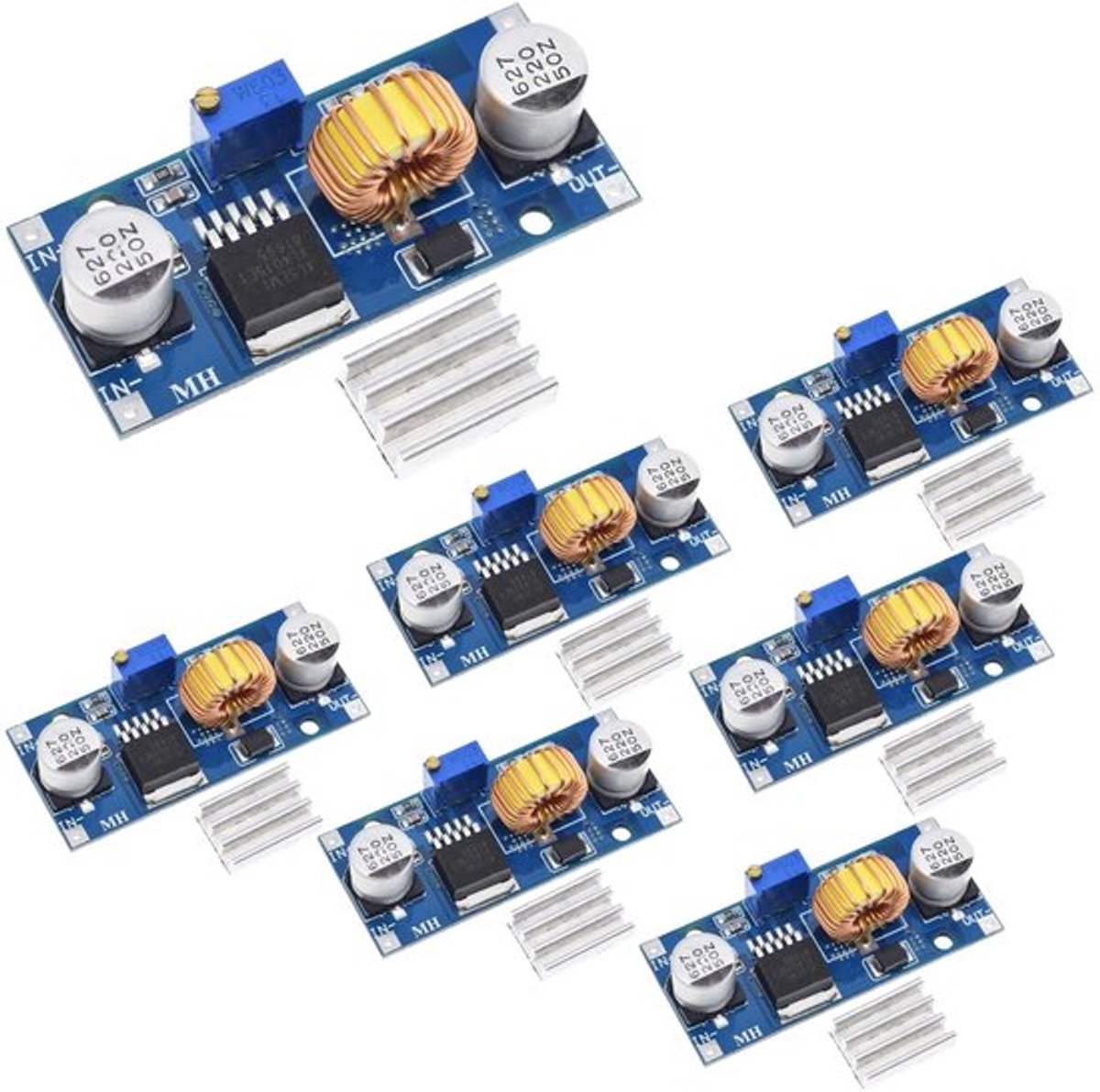 Spanningsregelaar - DC-DC Step-down Module 5A - Hoogwaardige Spanningsregelaar voor Arduino - 4–38V naar 1,25–36V - Efficiënt energiebeheer