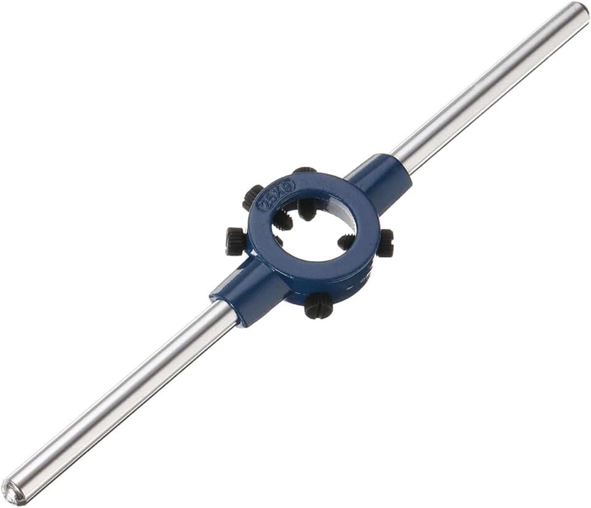 Schroefdraadboor voor buizen 25 mm (0,98 inch), houder, greep, sleutel, instelbare schroefdraad, reparatiegereedschap, bouten (metrische matrijzen M7-M9/matrijzen Od 25 mm)