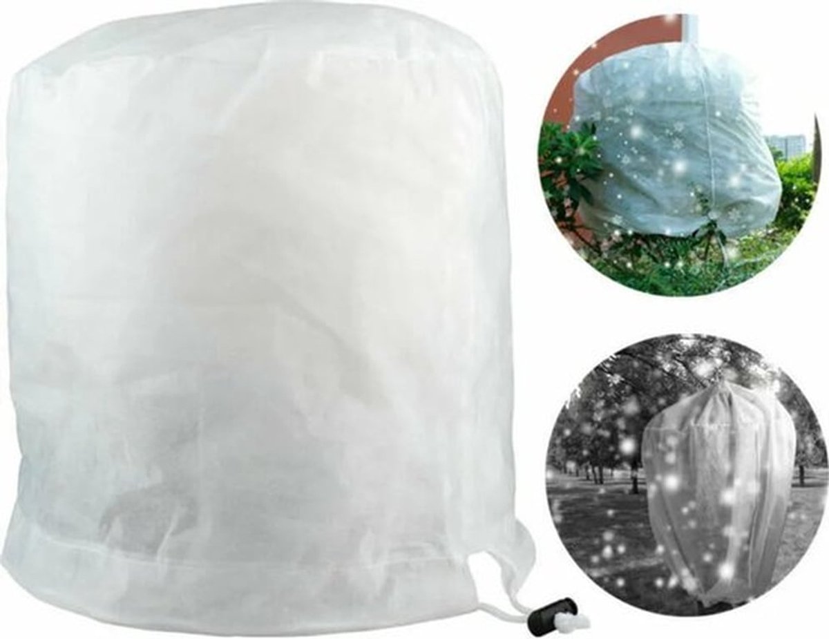 Winterbeschermingshoes, vorstbeschermingshoes voor planten, geschikt voor palmbomen, met bevestigingstouw, 120x180 cm