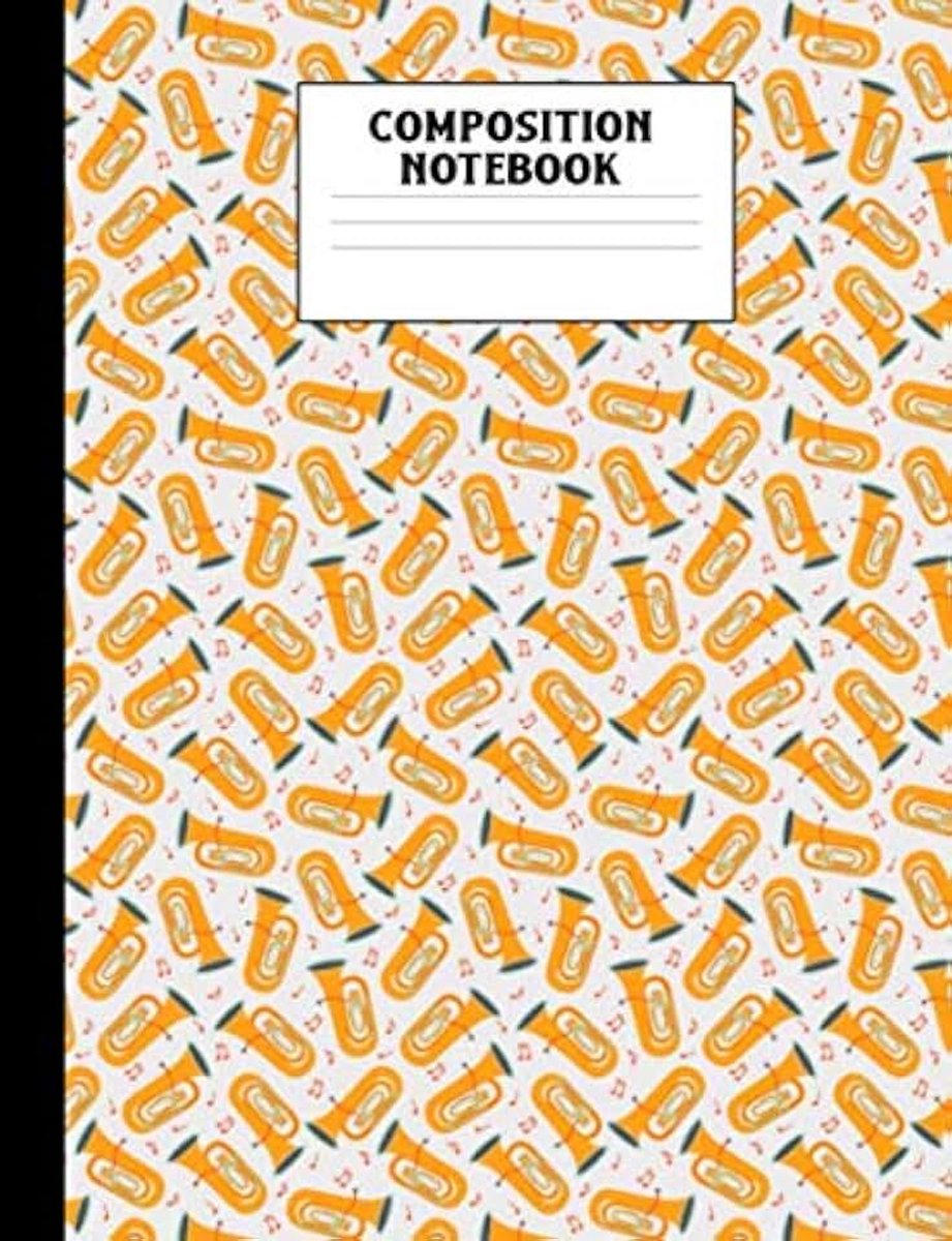 Notebook: Tubas Pattern College Ruled Lined Comp Book