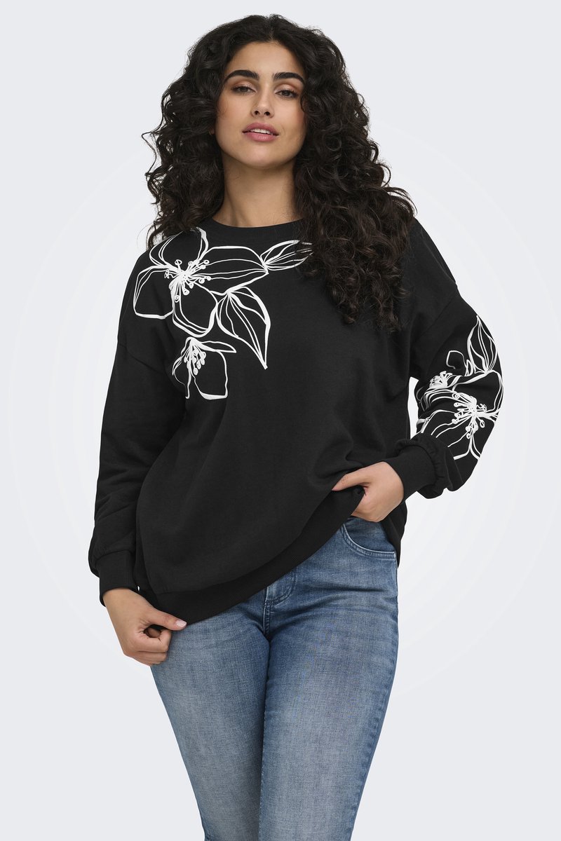 ONLY CARMAKOMA - CARODESSA L/S O-NECK SWT JRS Dames Trui