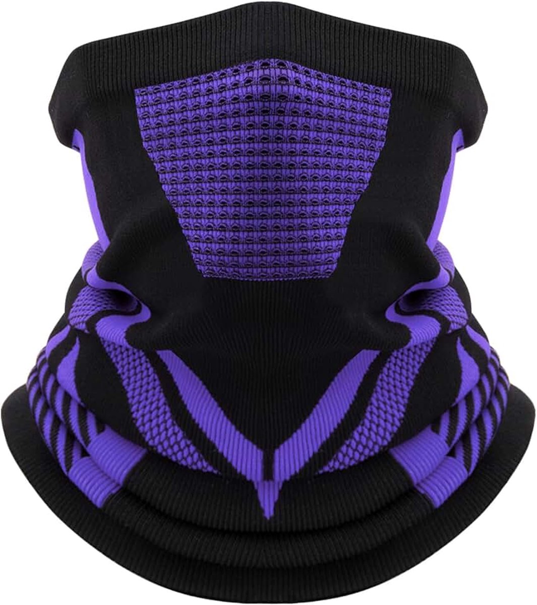 Motorhalsbeschermer, bivakmuts voor heren, winter, nekband, thermomasker, sport, warm, winddicht, kraag, uniseks, multifunctioneel, sjaal, bivakmuts, licht, voor skiën, motorrijden, fietsen