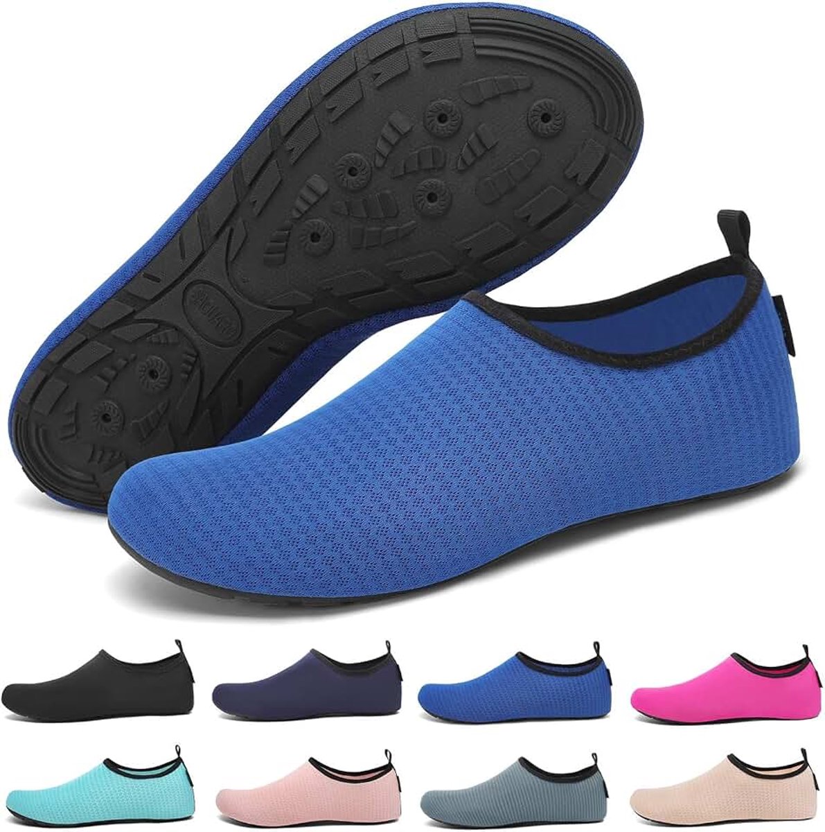 7 drainagegaten, sneldrogend, antislip, badschoenen voor heren en dames, maat 36-47