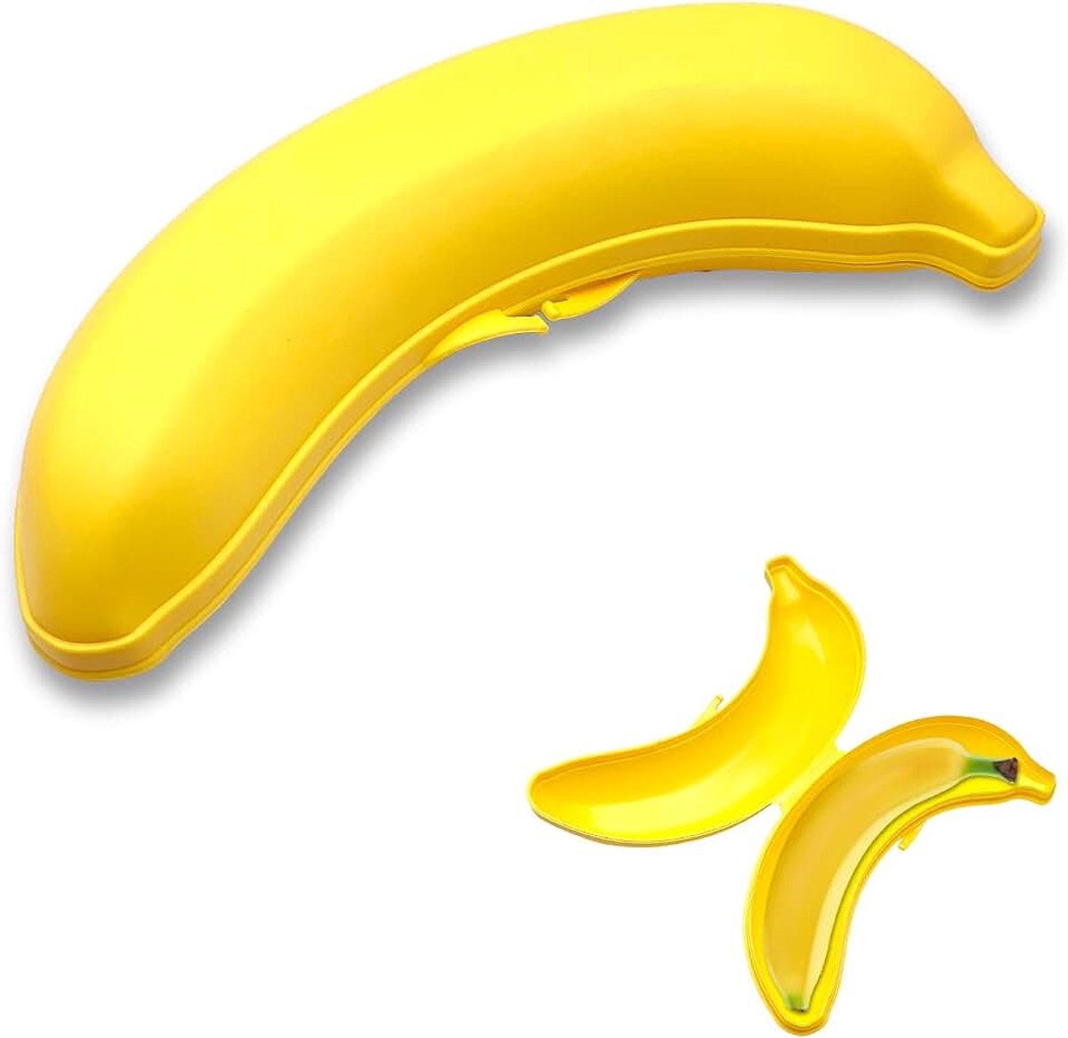 23 cm, bananenopslag voor school, kantoor, uitstapje, BPA-vrij, lunchbox ter bescherming tegen vruchten om mee te nemen