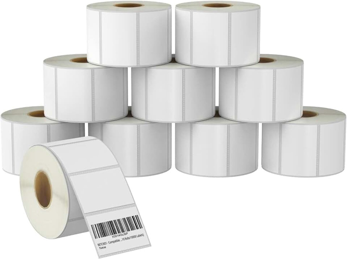 76mm x 51mm multifunctionele thermische labels, 750 per rol, zebra-compatibel, 10 rol/7500 laboratoria