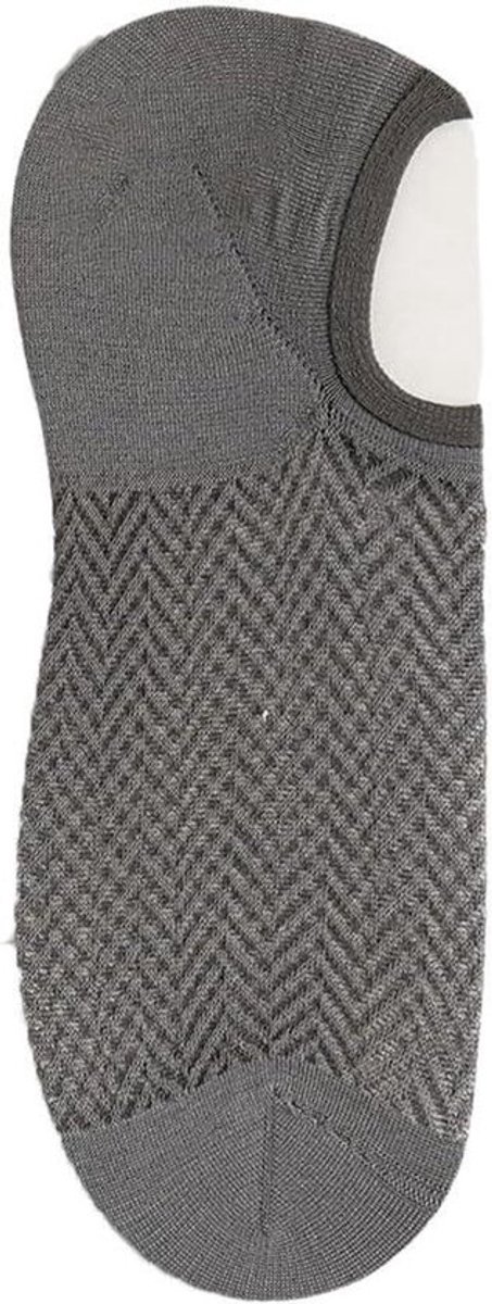 Onzichtbare sokken heren - Korte antislip sokken met ademend mesh - 5 paar sneakersokken voor zomer en boots