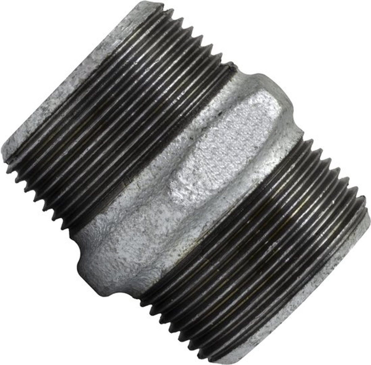 Nippel Gegalvaniseerd Gietijzer 1 1/4" x 1 1/4" - M/M - Buisschroefverbinding - Sanitair - Verwarming - Waterinstallatie