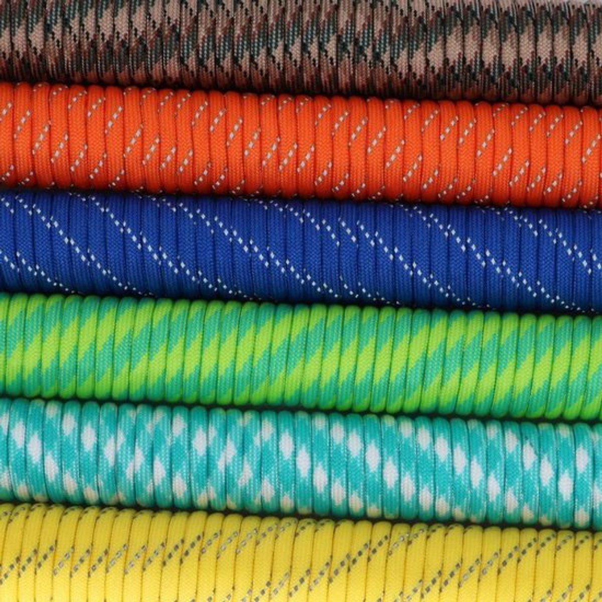 Paracord Snoerset Set van 5 - 16.5ft - Mil Spec Type III - Survival Touw - Nylon Touw