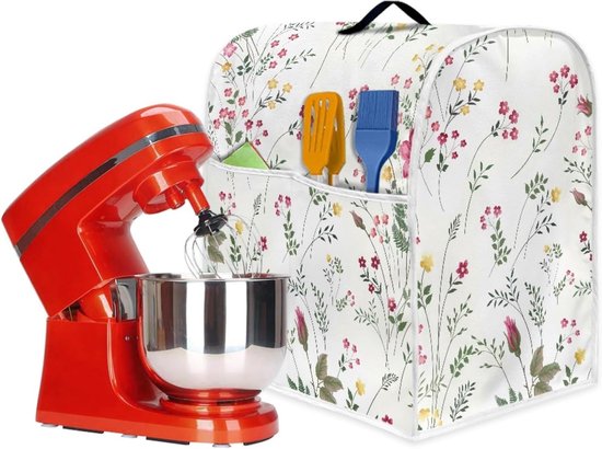 Mixer Cover - Stofkap Keukenapparaat - Keuken Opruimen - Met Handige Zakken - 6-8 Quarts - Wildbloemen — afbeelding 5