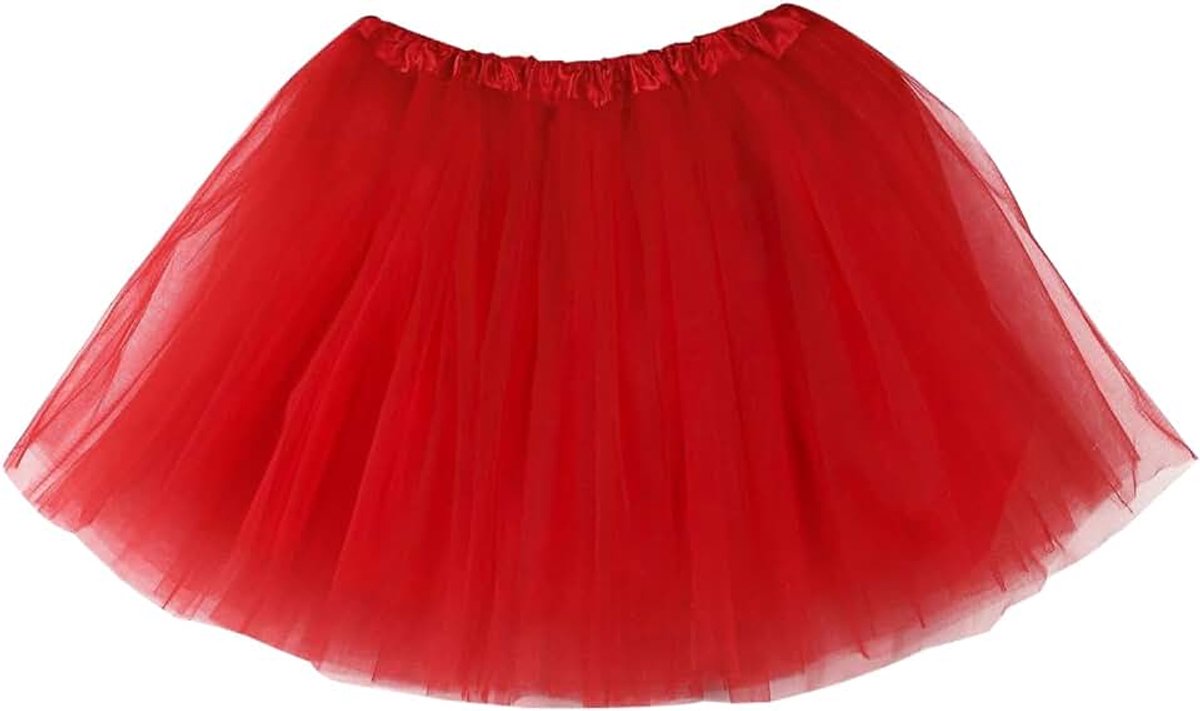 Tule rok dames carnaval kostuum elastisch 3-laags tule rok tule rok klassieke rok jaren 80 rok balrok onderjurk balrok volwassenen Halloween themafeest