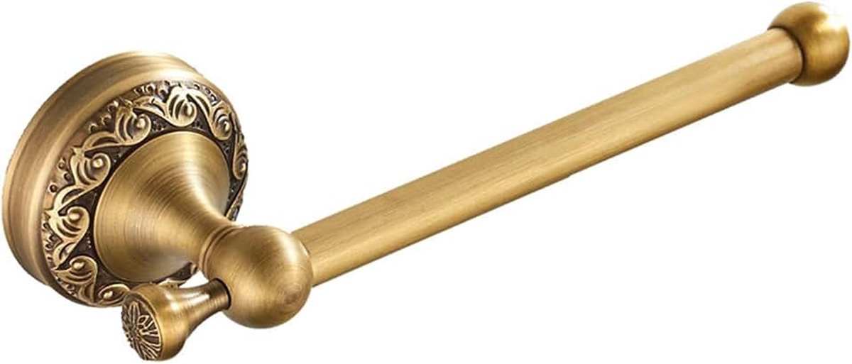 Badkamer toiletpapierhouder,Roll Tissue Houder Antiek Messing Patroon Carving,Geborsteld Brons