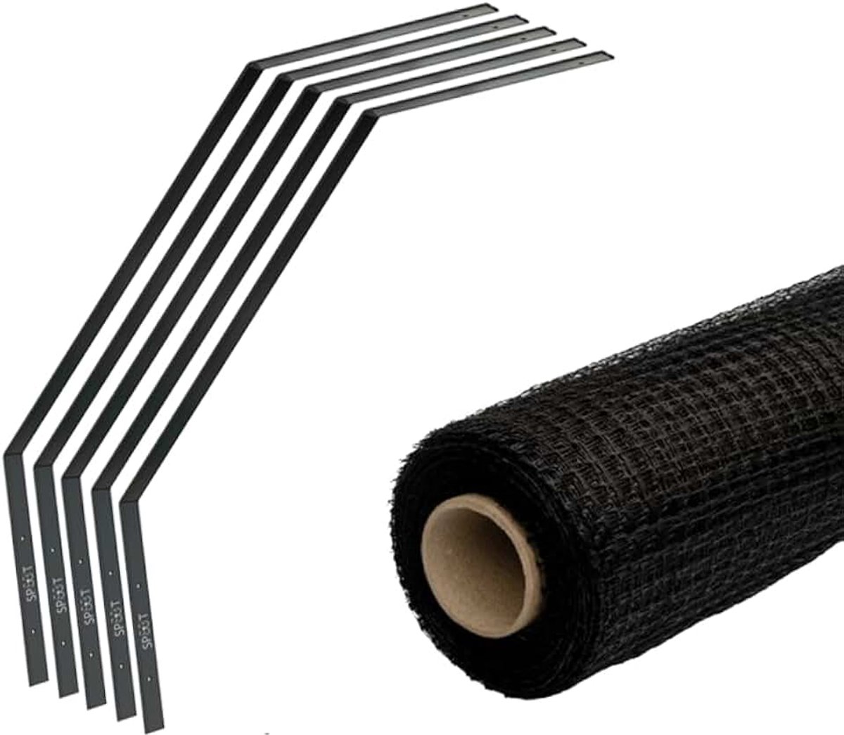 1 x 10 meter inclusief beugels - Voordeelset