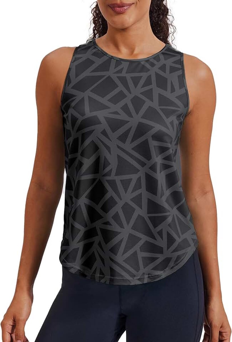 Dames Sporttop, Racerback, Mouwloos, Lichtgewicht Fitness Crop Top, Zomer Yoga Shirt, Casual Top