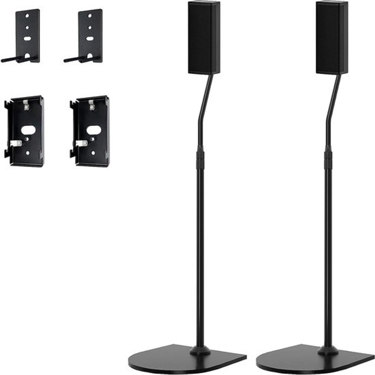 Verstelbare standaard voor surround speakers, geschikt voor diverse modellen zoals Lifestyle 650 en CineMate GS Series II, met Slideconnect beugel