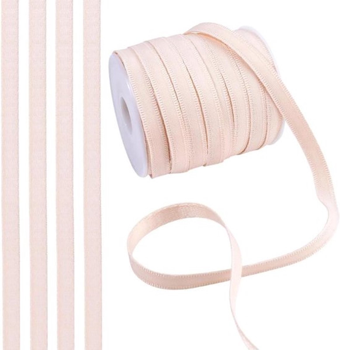 - Ondersteunende 27,3 inch tape - Voor naaien - DIY - Accessoires - Geschikt voor BH - Beige - Elastisch - Vervanging voor BH - Onderdraad 3/8 inch - Pluche - Tape - Kanaal - Naaien - Bruiloft