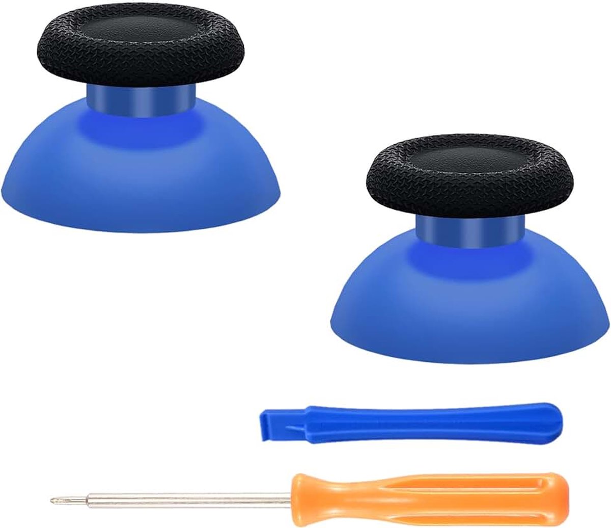 EXtremeRate Thumbsticks Vervangende voor ps5/ps4 Controller, | Analoge Sticks voor ps4 Pro Slim Controller,Blauw&Zwart