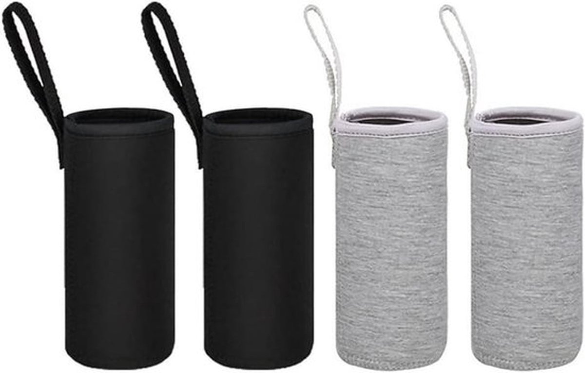 Thermo-hoes voor waterfles - Geïsoleerde neopreen hoes - Glasfles beschermhoes - Thermische draagtas