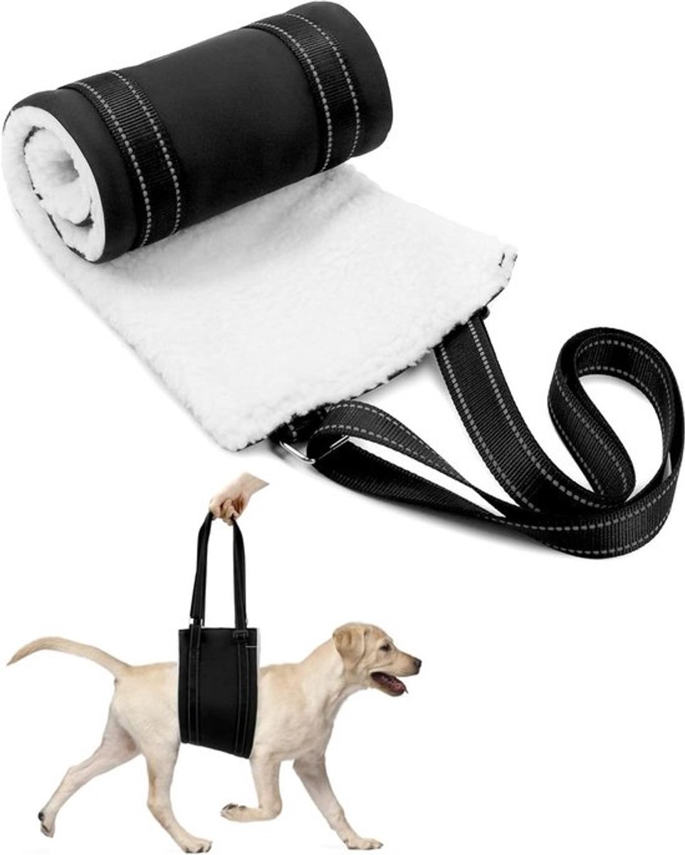 Verstelbaar hondentuig (L) - Draagriem en staartlift ondersteuning voor gehandicapte, gewonde en oudere honden